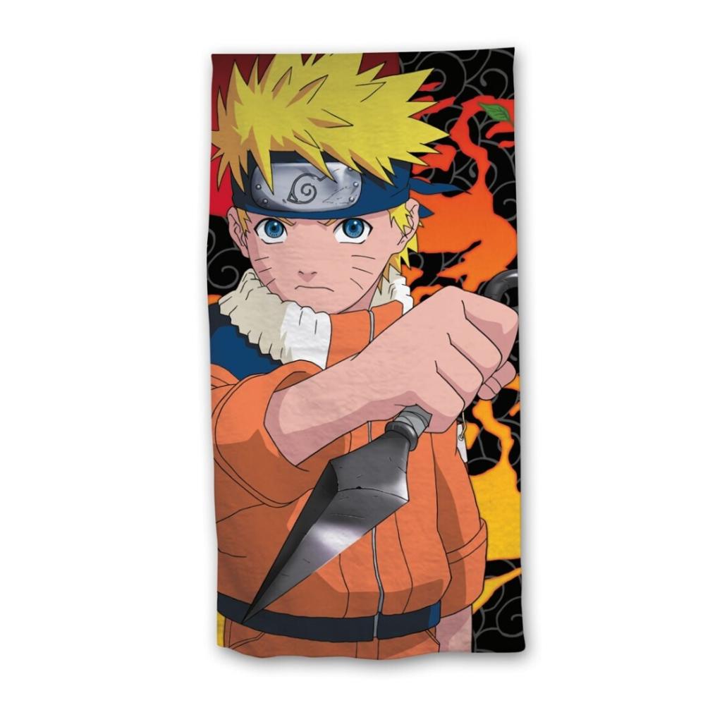 NARUTO - Uzumaki Naruto - Serviette de Plage 100% Coton 70x140cm