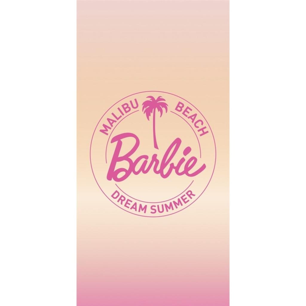 BARBIE - Malibu Beach - Serviette de Plage 100% Coton 70x140cm