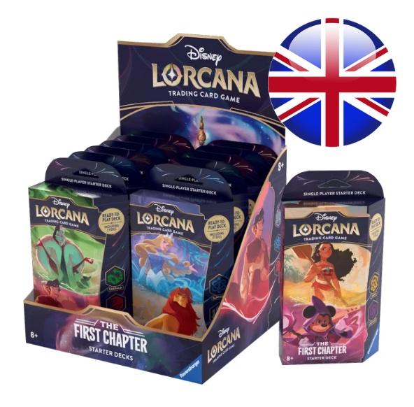 LORCANA REPRINT - Trading Cards Box of 12 Starters Chapter 1 - UK