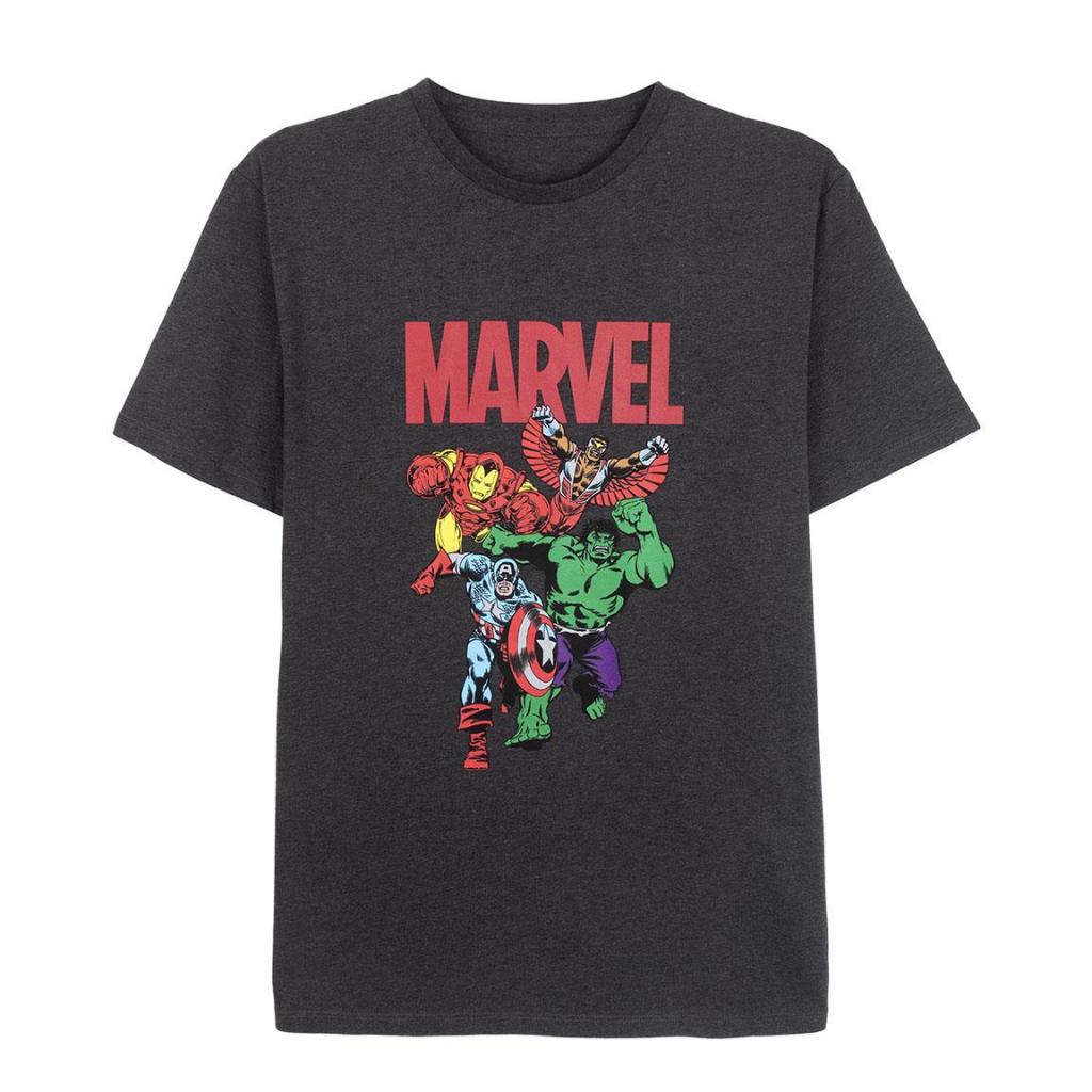 MARVEL - T-Shirt Coton - 4 Personnages - Taille S