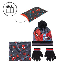 Load image into Gallery viewer, SPIDERMAN - Pompom Hat + Gloves + Neck Warmer Set - 3Pc Child
