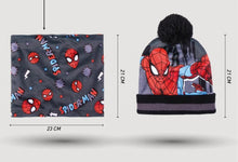 Load image into Gallery viewer, SPIDERMAN - Pompom Hat + Gloves + Neck Warmer Set - 3Pc Child
