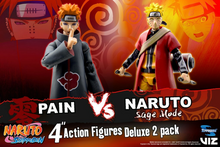 Charger l&#39;image dans la galerie, NARUTO SHIPPUDEN - Sage Mode Naruto VS Pain - Pack 2 Figurine 10cm
