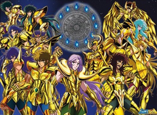 Load image into Gallery viewer, SAINT SEIYA - Poster 68X98 - Chevaliers d&#39;Or
