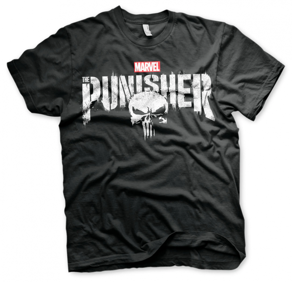 THE PUNISHER - Distressed Logo - T-Shirt (L)