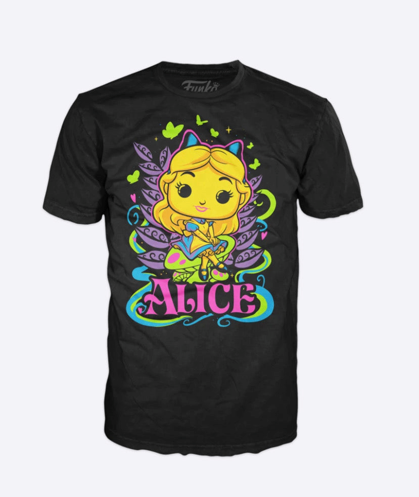 DISNEY - Alice - T-Shirt POP Blacklight (S)