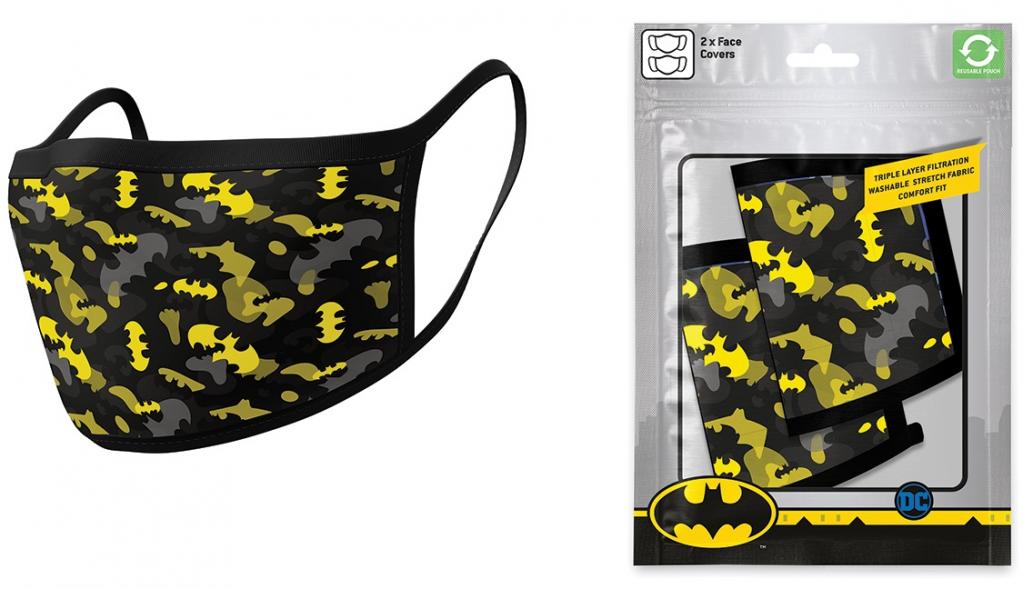 DC COMICS - Batman Camo Yellow - Set of 2 face masks