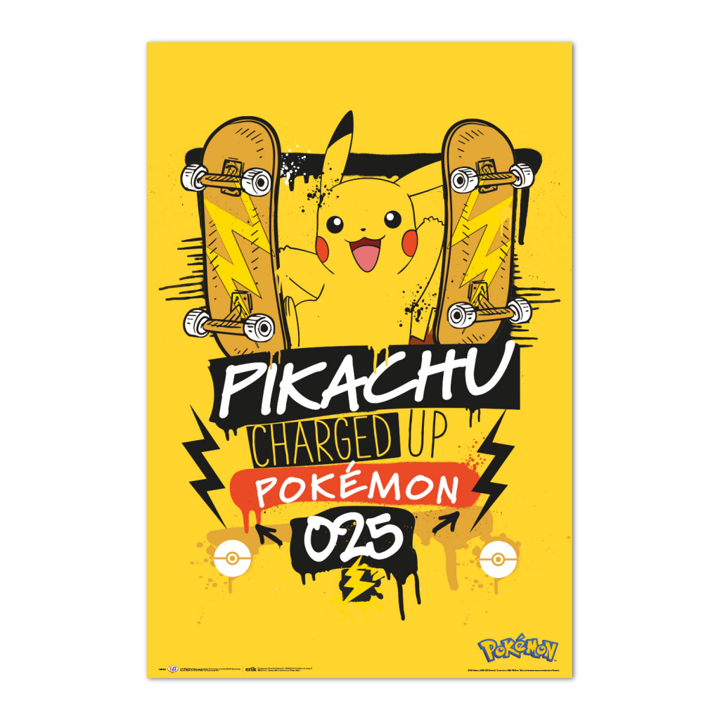 POKEMON - Pikachu Charged Up 025 - Poster 61x91cm