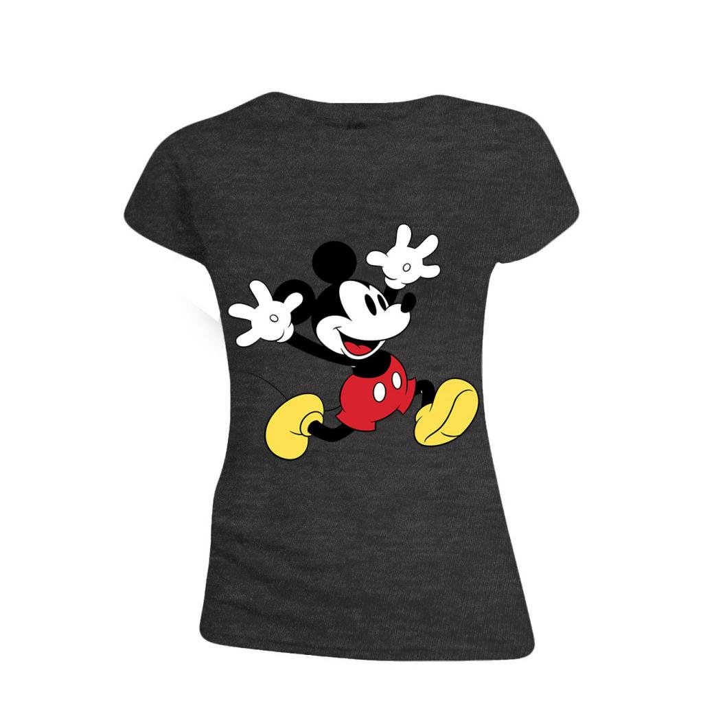 DISNEY - T-Shirt - Mickey Mouse Exciting Face - MÄDCHEN (S)
