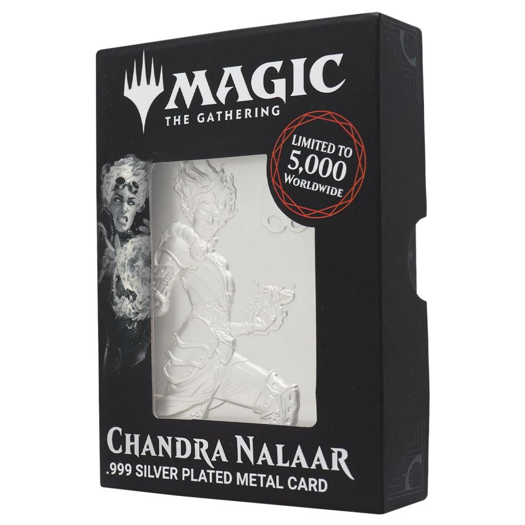 MAGIC THE GATHERING - Chandra Nalaar - Carte Plaquée Argent Collector