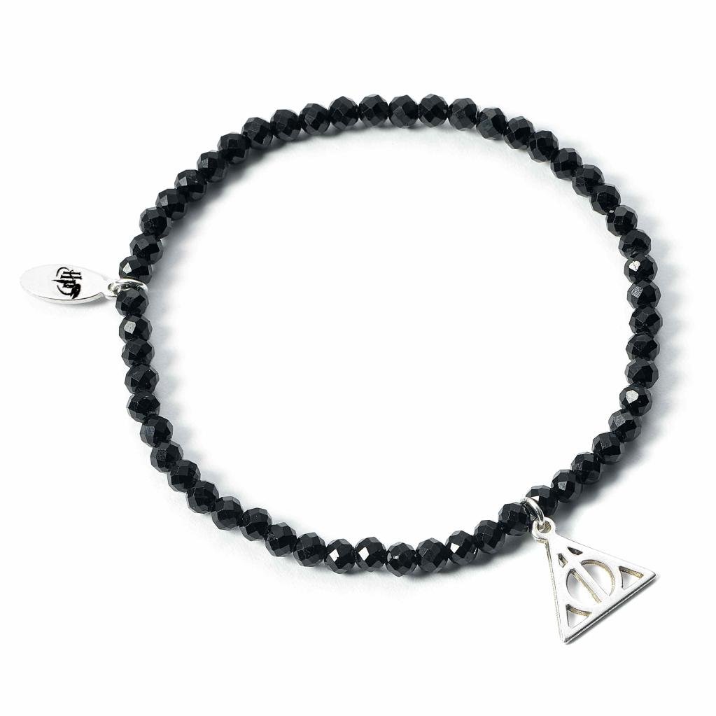 HARRY POTTER - Deathly Hallows - Silver Charm & Pearl Bracelet
