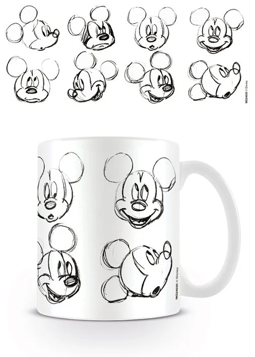 DISNEY - Tasse - 300 ml - Mickey Mouse Sketch Faces