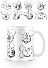 Load image into Gallery viewer, DISNEY - Mug - 300 ml - Mickey Mouse Sketch Faces
