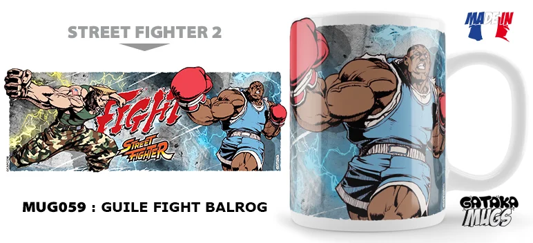 STREET FIGHTER - Tasse - Guile Fight Balrog