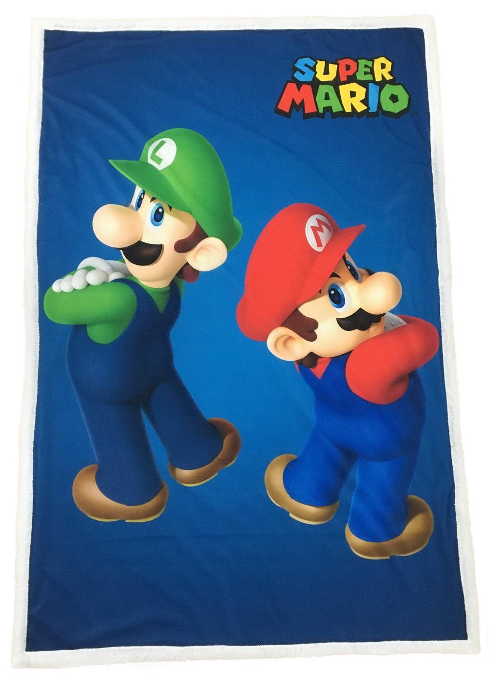 SUPER MARIO - Mario & Luigi - Plaid '100X150cm'