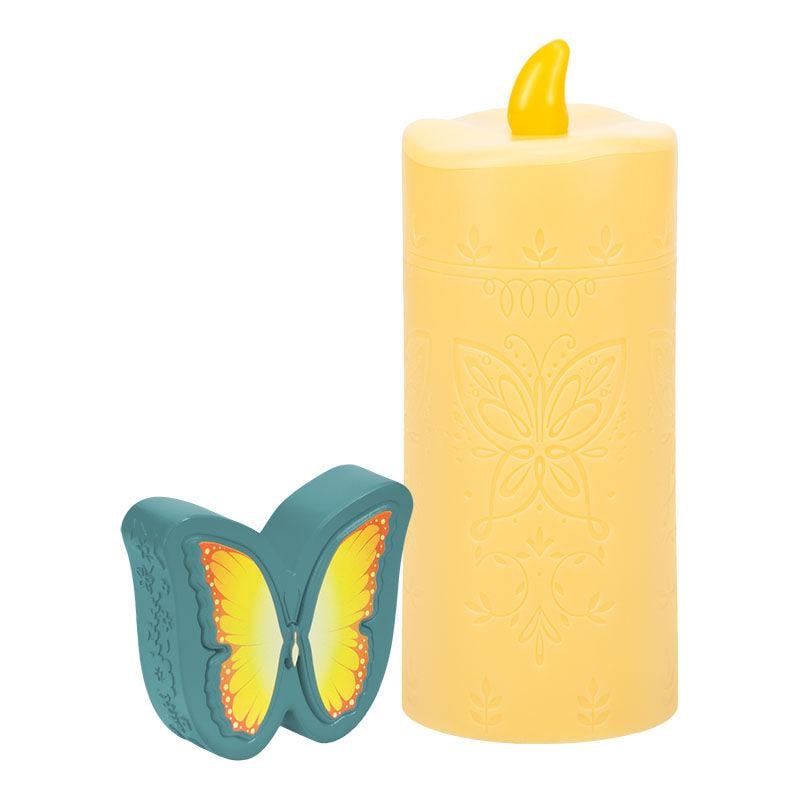 ENCANTO - Kerze - Lampe mit Schmetterlingsfernbedienung