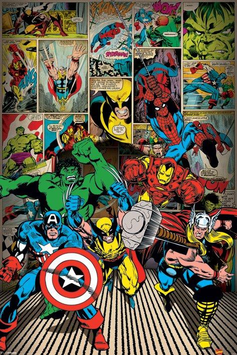 MARVEL DECO - Poster 61X91 - Here Come The Heroes