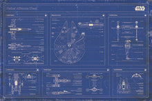 Lade das Bild in den Galerie-Viewer, STAR WARS - Poster 61X91 - Blaupause Flotte der Rebellenallianz
