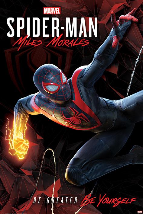 SPIDER-MAN MILES MORALES - Cybernetic Swing - Poster 61x91cm