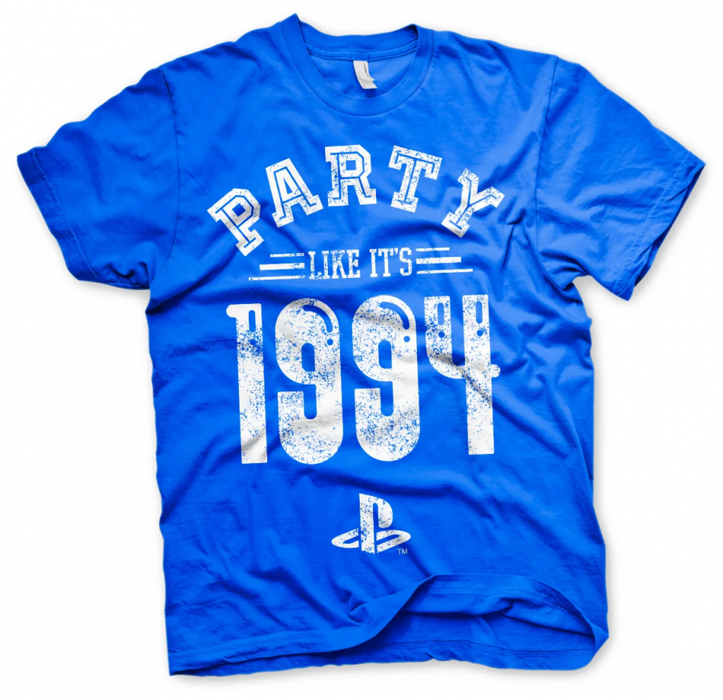 PLAYSTATION - T-Shirt Party Like It's 1994 - BLUE (12A)