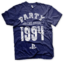 Lade das Bild in den Galerie-Viewer, PLAYSTATION – Party Like It&#39;s 1994 T-Shirt – NAVY (L)
