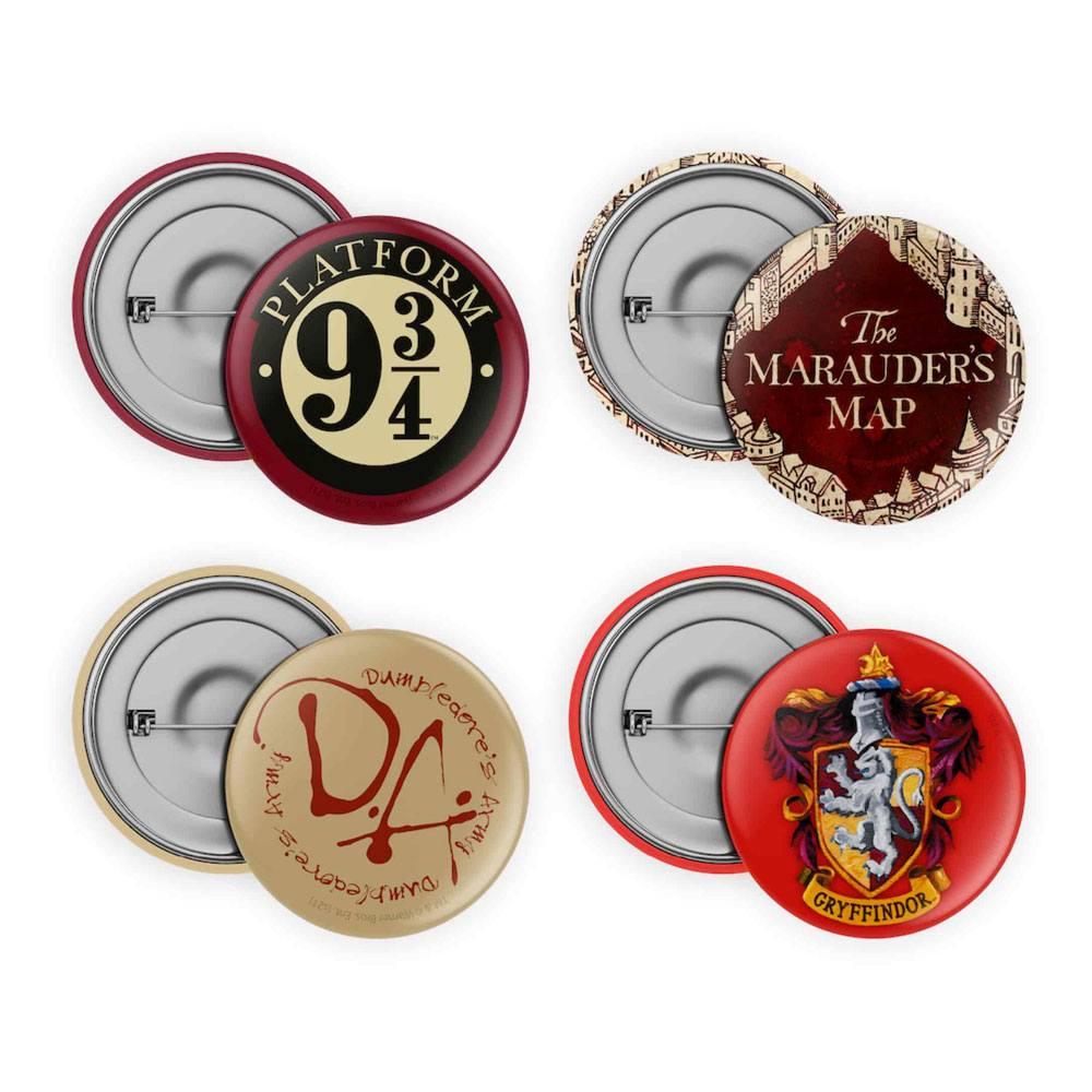 HARRY POTTER - Pack of 4 badges