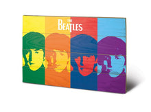 Load image into Gallery viewer, THE BEATLES - Pop Art - Print on wood 40x59cm

