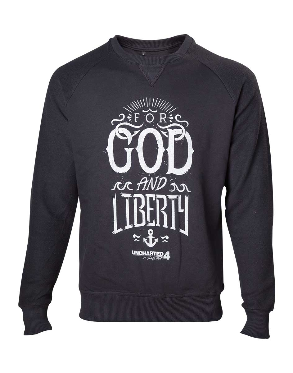 UNCHARTED 4 - Pullover für Gott und Freiheit (L)
