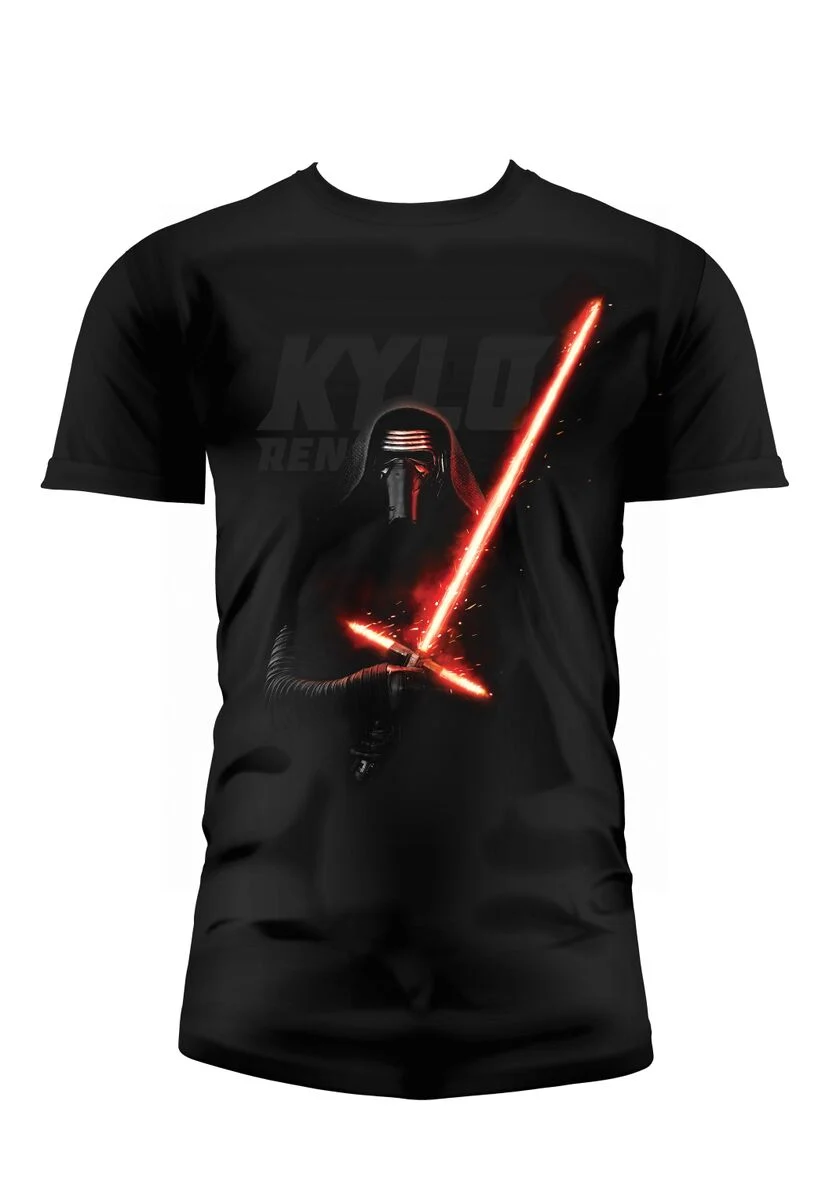 STAR WARS 7 - Kylo Lightsaber T-Shirt - Black (XXL)