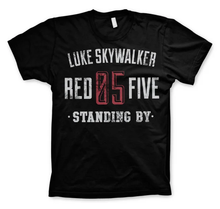 Lade das Bild in den Galerie-Viewer, STAR WARS – Luke Skywalker Red 5 Standing T-Shirt – Schwarz (XL)
