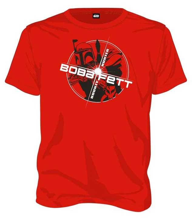 STAR WARS - Boba Fett Bounty Hunter T-Shirt - Red (L)