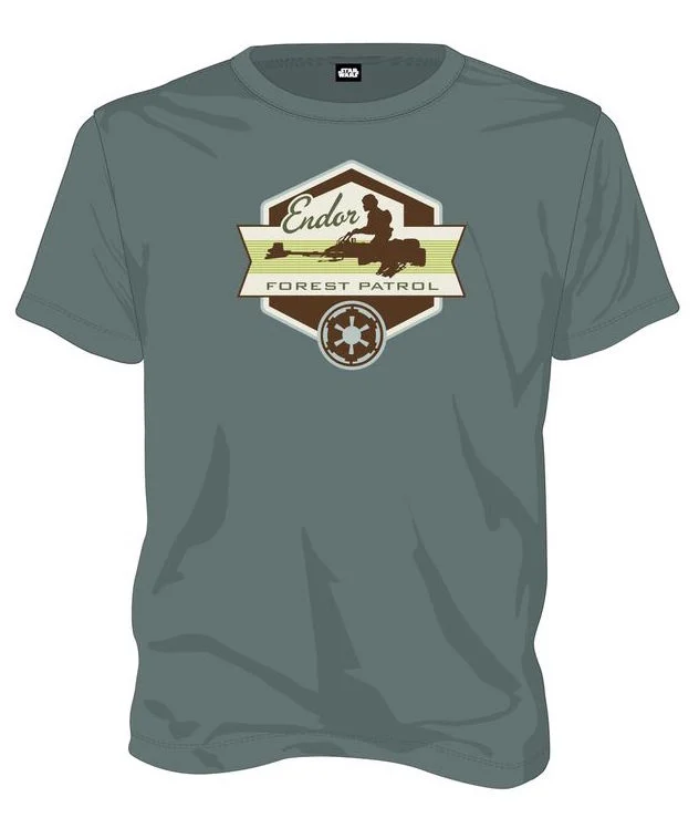 STAR WARS - T-Shirt Forest Patrol - Green (S)