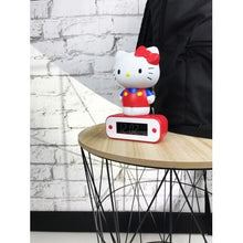 Load image into Gallery viewer, HELLO KITTY - Alarm clock with LED lamp - 17cm
