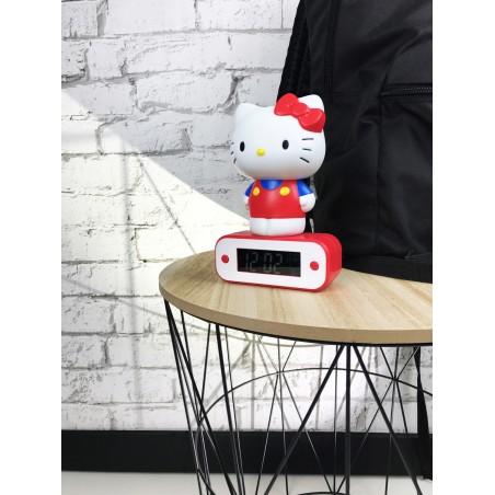 HELLO KITTY - Alarm clock with LED lamp - 17cm