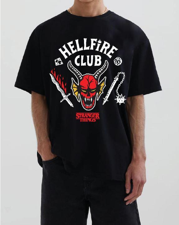 STRANGER THINGS - Hellfire Club - T-Shirt Homme (XL)
