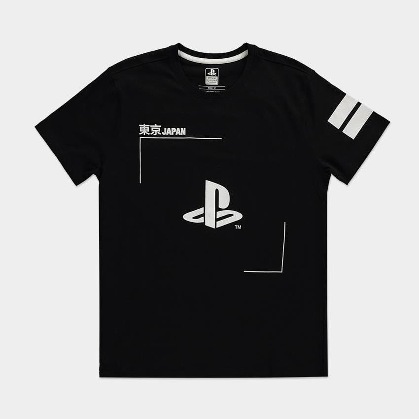 PLAYSTATION - Schwarz-Weiß-Logo - Herren-T-Shirt (S)