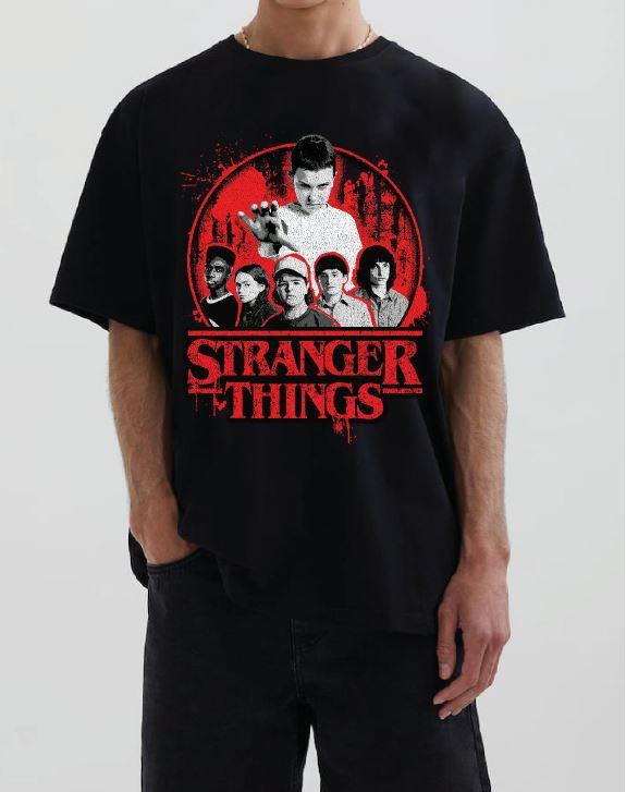 STRANGER THINGS - Team - T-Shirt Homme (S)