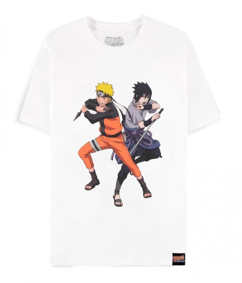 NARUTO SHIPPUDEN - Sasuke & Naruto  - T-Shirt Homme (L)