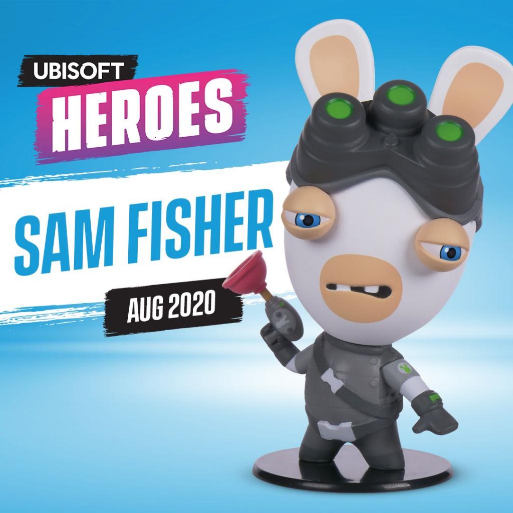 UBI HEROES - Chibi Rabbid Sam Fisher - Figurine Series 1