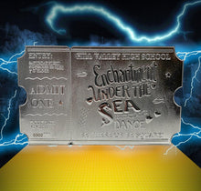 Load image into Gallery viewer, BACK TO THE FUTURE - Dance Ticket - Collector&#39;s Silver Plated Ticket
