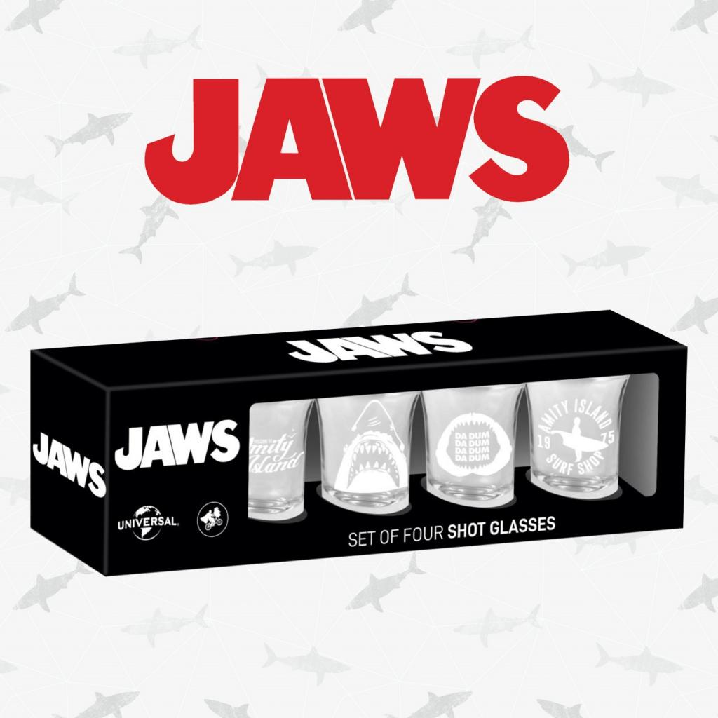 JAWS - Set of 4 Shot Glasses