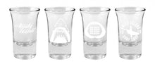 Load image into Gallery viewer, JAWS - Set of 4 Shot Glasses
