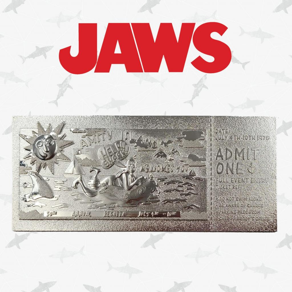 JAWS - Régate d'Amity - Ticket plaqué argent collector