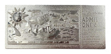 Load image into Gallery viewer, JAWS - Amity Regatta - Collector&#39;s Silver Plated Ticket
