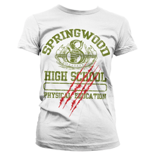 Load image into Gallery viewer, A NIGHTMARE ON ELM STREET - Springwood High School GIRLY T-Shirt (XL)
