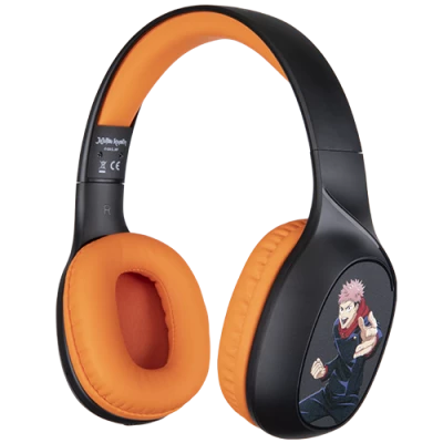 JUJUTSU KAISEN - Bluetooth Headphones - Black and Orange