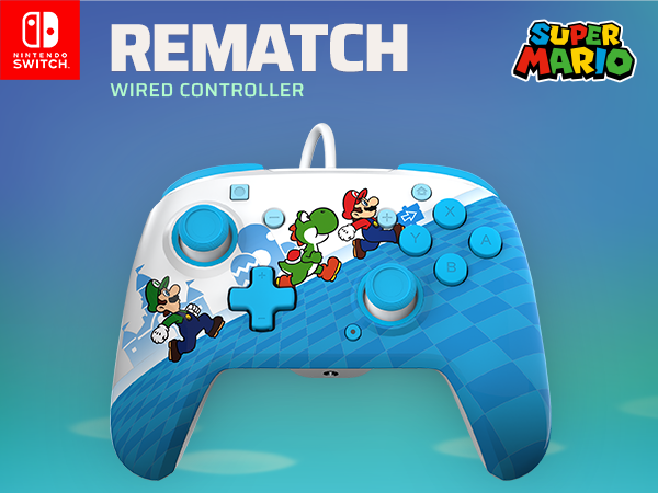 Official Switch Wired Controller - Mario Escape