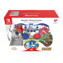 Load image into Gallery viewer, Official Switch Wired RealMz Controller - Sonic Green Hill
