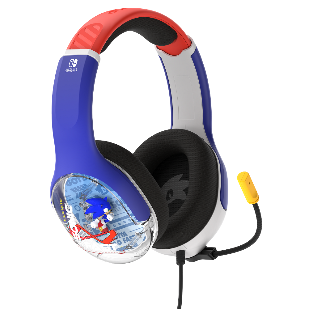 Offizielles kabelgebundenes RealMz-Headset für Switch – Sonic Go Fast