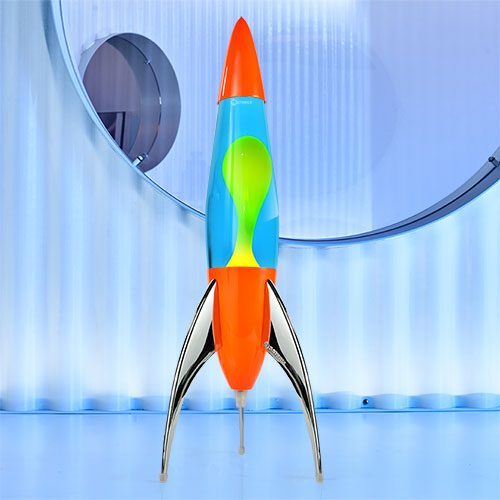 Mathmos Rocket Lava Lamps: ORANGE 